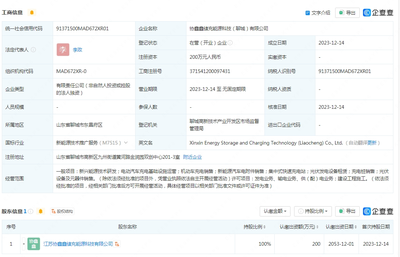 協鑫能科布局山東市場，在聊城成立新公司拓展機動車充電銷售業務